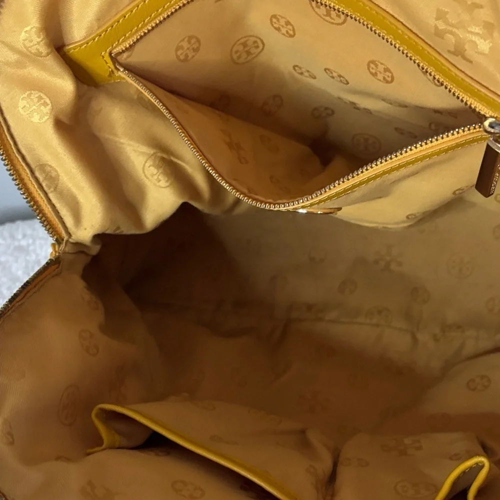 Tory Burch Mustard Diamond Satchel